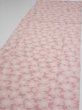 Photo3: 1W04z90  Japanese Kimono Silk TSUMUGI FABRIC Sakura Pink 61.0x15.2 (3)