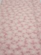 Photo1: 1W05z100  Japanese Kimono Silk TSUMUGI FABRIC Sakura Pink 67.7x15.2 (1)