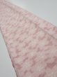 Photo1: 1W07z50  Japanese Kimono Silk TSUMUGI FABRIC Sakura Pink 60.6x7.9 (1)