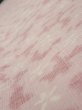 Photo4: 1W07z50  Japanese Kimono Silk TSUMUGI FABRIC Sakura Pink 60.6x7.9 (4)