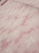 Photo5: 1W09z60  Japanese Kimono Silk TSUMUGI FABRIC Sakura Pink 81.9x7.1 (5)