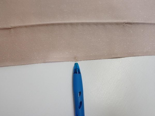 Photo7: 2C05z90  Japanese Kimono Silk  FABRIC Mountain Ash pink 66.9x14.4 (7)