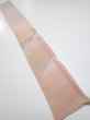 Photo5: 2C07z40  Japanese Kimono Silk  FABRIC Mountain Ash pink 61.4x7.1 (5)
