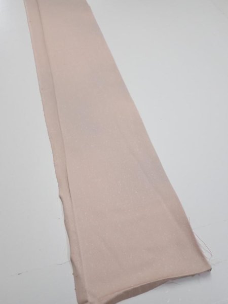 Photo2: 2C08z40  Japanese Kimono Silk  FABRIC  Ash pink 61.8x7.1 (2)