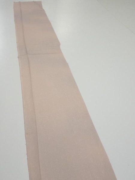 Photo3: 2C08z40  Japanese Kimono Silk  FABRIC  Ash pink 61.8x7.1 (3)