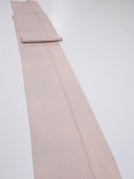 Photo3: 2C09z60  Japanese Kimono Silk  FABRIC  Ash pink 87.4x7.1 (3)