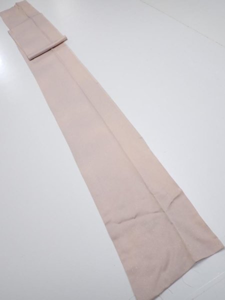 Photo5: 2C09z60  Japanese Kimono Silk  FABRIC  Ash pink 87.4x7.1 (5)
