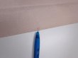 Photo7: 2C09z60  Japanese Kimono Silk  FABRIC  Ash pink 87.4x7.1 (7)