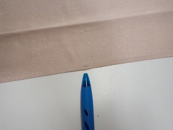 Photo6: 2C10z30  Japanese Kimono Silk  FABRIC  Ash pink 36.2x7.1 (6)