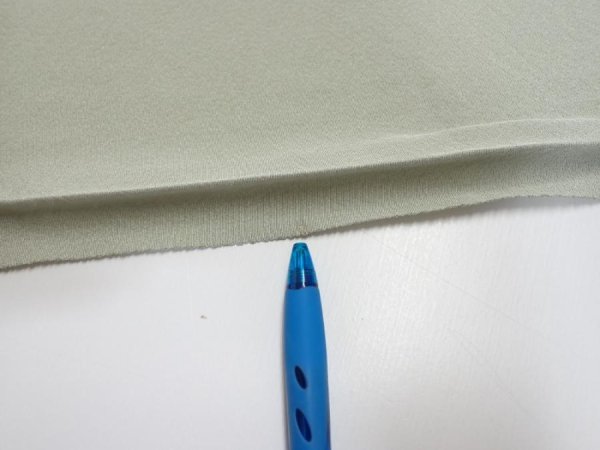 Photo6: 2C01z50  Japanese Kimono Silk  FABRIC  Sage green 40.2x14.8 (6)