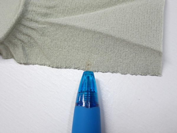 Photo7: 2C01z50  Japanese Kimono Silk  FABRIC  Sage green 40.2x14.8 (7)