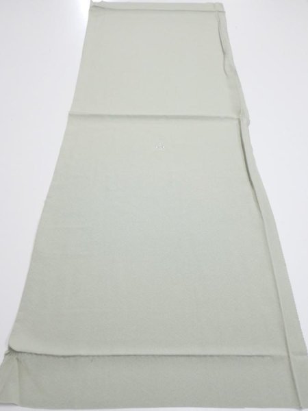 Photo5: 2C02z50  Japanese Kimono Silk  FABRIC  Sage green 40.9x14.8 (5)
