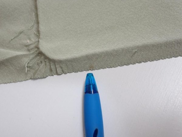 Photo6: 2C02z50  Japanese Kimono Silk  FABRIC  Sage green 40.9x14.8 (6)