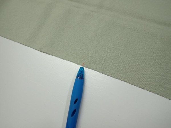 Photo6: 2C04z90  Japanese Kimono Silk  FABRIC Scenery Sage green 70.1x14.8 (6)