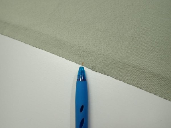 Photo6: 2C06z90  Japanese Kimono Silk  FABRIC Scenery Sage green 70.1x14.8 (6)