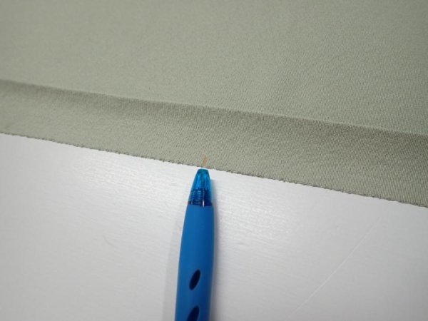 Photo6: 2C07z40  Japanese Kimono Silk  FABRIC Scenery Sage green 63.0x7.3 (6)