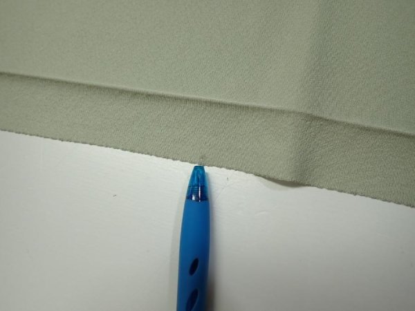 Photo7: 2C07z40  Japanese Kimono Silk  FABRIC Scenery Sage green 63.0x7.3 (7)