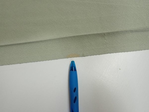 Photo7: 2C08z40  Japanese Kimono Silk  FABRIC Scenery Sage green 63.0x7.3 (7)
