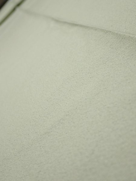 Photo4: 2C09z50  Japanese Kimono Silk  FABRIC  Sage green 89.0x7.1 (4)