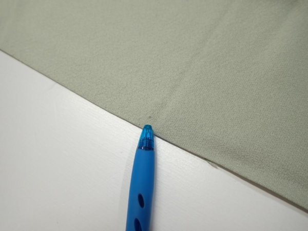 Photo6: 2C09z50  Japanese Kimono Silk  FABRIC  Sage green 89.0x7.1 (6)