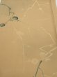 Photo1: 2C01z50  Japanese Kimono Silk  FABRIC Plum branch Light brown 39.4x14.8 (1)