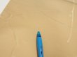 Photo8: 2C01z50  Japanese Kimono Silk  FABRIC Plum branch Light brown 39.4x14.8 (8)
