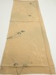 Photo5: 2C02z50  Japanese Kimono Silk  FABRIC Plum branch Light brown 40.2x14.8 (5)