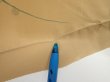 Photo7: 2C02z50  Japanese Kimono Silk  FABRIC Plum branch Light brown 40.2x14.8 (7)