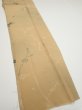 Photo2: 2C05z50  Japanese Kimono Silk  FABRIC Plum branch Light brown 53.5x10.4 (2)