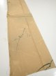 Photo2: 2C06z50  Japanese Kimono Silk  FABRIC Plum branch Light brown 52.8x10.6 (2)