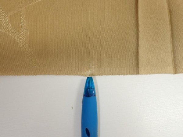 Photo6: 2C06z50  Japanese Kimono Silk  FABRIC Plum branch Light brown 52.8x10.6 (6)
