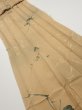 Photo1: 2C07z100  Japanese Kimono Silk  FABRIC Plum branch Light brown 81.5x14.6 (1)