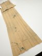 Photo5: 2C07z100  Japanese Kimono Silk  FABRIC Plum branch Light brown 81.5x14.6 (5)