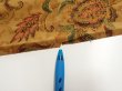 Photo6: 2C01z60  Japanese Kimono Silk  FABRIC Flowers Brown 40.2x14.2 (6)