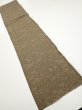 Photo5: 2C06z50  Japanese Kimono Silk  FABRIC Flowers Dark olive 52.0x10.4 (5)