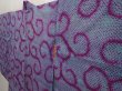 Photo2: 6721T04z360 Antique Japanese Kimono Silk HAORI Karakusa Purple (2)