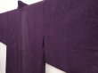 Photo2: 6721T06z340 Vintage Japanese Kimono Silk See through HAORI Hemp Dark purple (2)