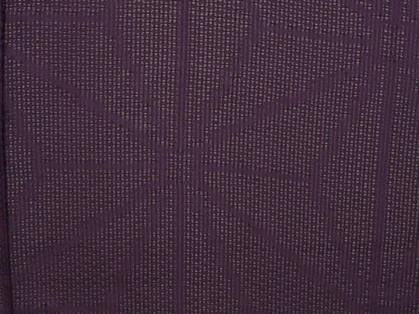 Photo4: 6721T06z340 Vintage Japanese Kimono Silk See through HAORI Hemp Dark purple (4)