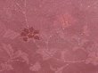 Photo4: 6721T01z530 Vintage Japanese Kimono Silk HAORI Flower Dark pink (4)