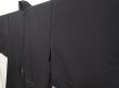 Photo2: 6721T08z250 Vintage Japanese Kimono Silk See through HAORI  Black (2)