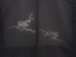 Photo3: 6721T08z250 Vintage Japanese Kimono Silk See through HAORI  Black (3)