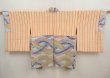 Photo6: 6721T09z550 Vintage Japanese Kimono Silk SHIBORI HAORI  Light gray (6)