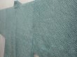 Photo2: 6721T10z450 Vintage Japanese Kimono Silk SHIBORI HAORI  Dull cyan (2)