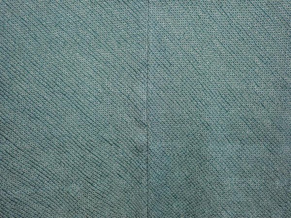 Photo3: 6721T10z450 Vintage Japanese Kimono Silk SHIBORI HAORI  Dull cyan (3)