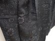 Photo3: 6721T11z680 Vintage Japanese Kimono Silk TSUMUGI Flower Gray (3)