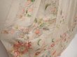 Photo3: 6721T12z860 Vintage Japanese Kimono Silk TSUKESAGE Flowers Sand beige (3)