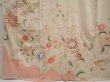 Photo5: 6721T12z860 Vintage Japanese Kimono Silk TSUKESAGE Flowers Sand beige (5)
