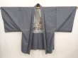 Photo5: 6722T01z620 Vintage Japanese Kimono Wool Men's HAORI Hawk Gray (5)
