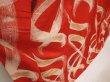 Photo3: 6722T06z1030 Vintage Japanese Kimono Silk OMESHI  Red (3)