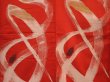Photo5: 6722T06z1030 Vintage Japanese Kimono Silk OMESHI  Red (5)